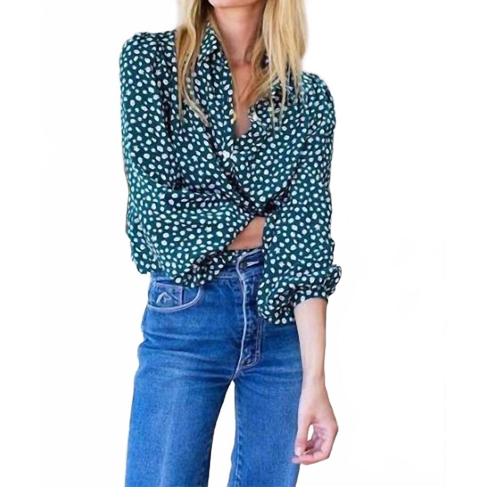 NEW EMERSON FRY frankie blouse in forest